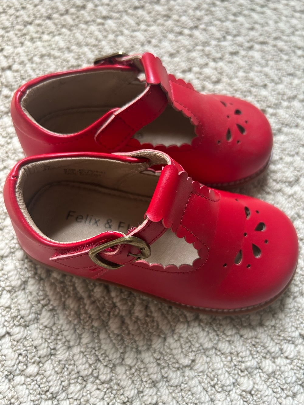 Felix & Flora Toddler Dress Shoes Mary Jane Red Size 7